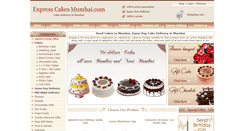 Desktop Screenshot of expresscakesmumbai.com
