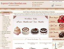 Tablet Screenshot of expresscakesmumbai.com